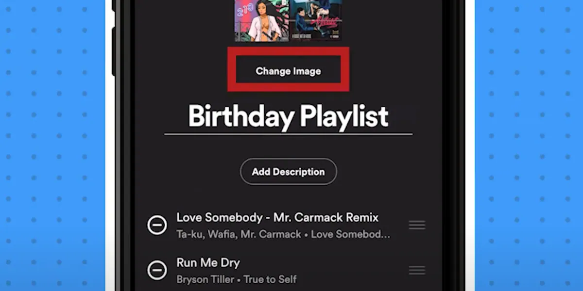 Change Spotify Playlist Picture On iPhone