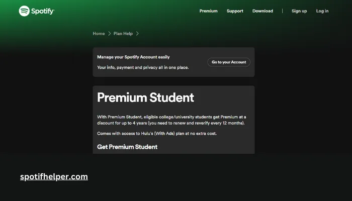 Spotify Premium Free Trial Using Student Discount