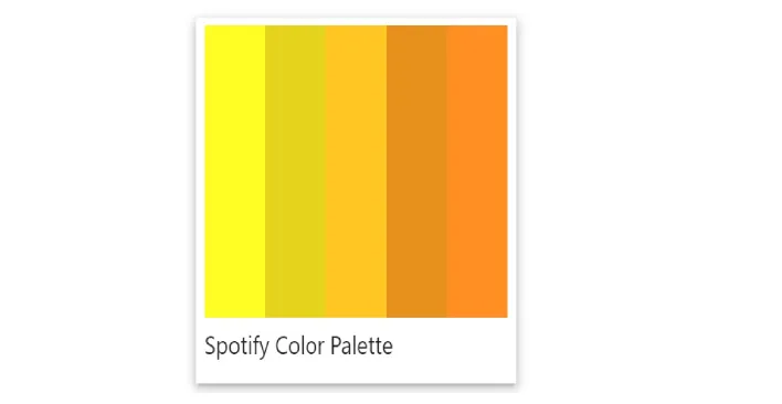 Yellow Spotify Color Palette